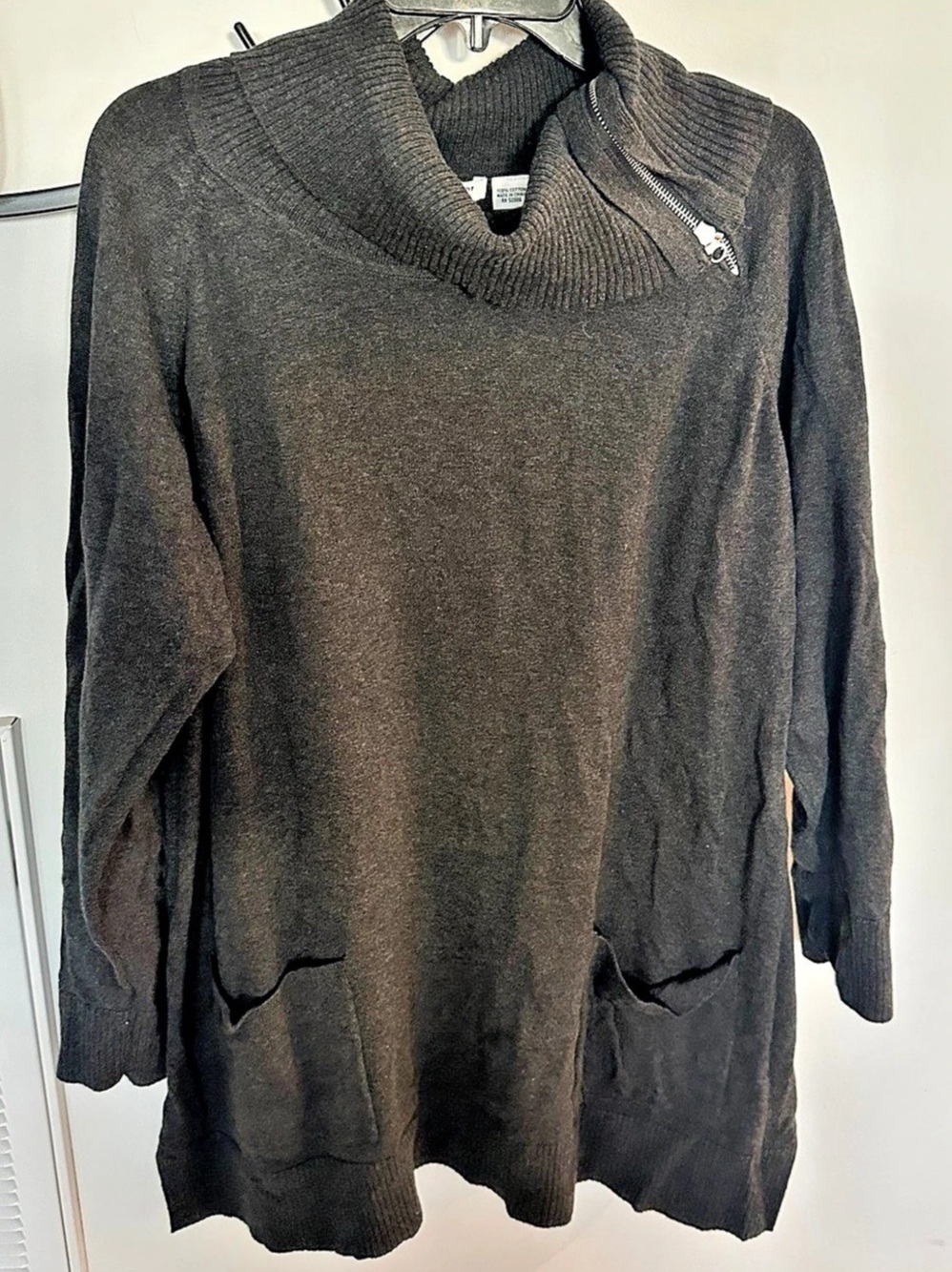 Eight Cowl Neck Sweater in gray Size XL